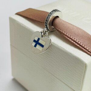 Pandora FINLAND Flag Charm